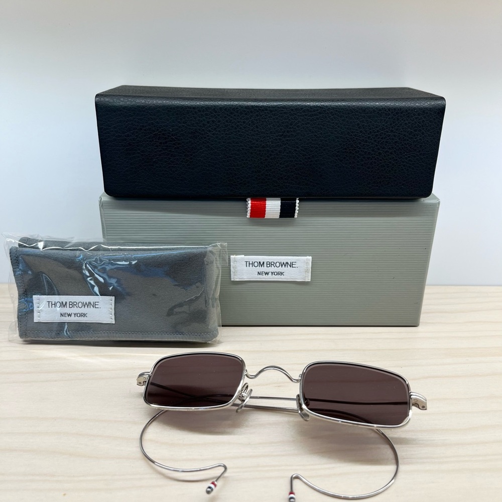 Thom Browne Silver Sunglasses